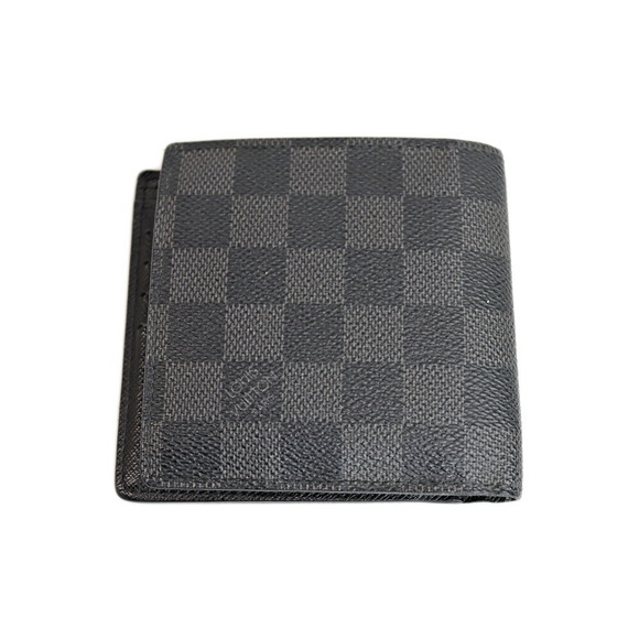 Louis Vuitton Black Portefeuille Damier Marco Wallet Graphite - Picture 1 of 6